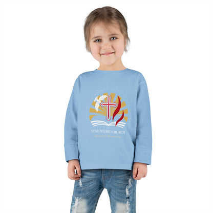 Yesu ni Jibu Toddler Long Sleeve Tee