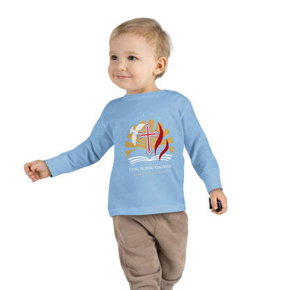 Yesu ni Jibu Toddler Long Sleeve Tee