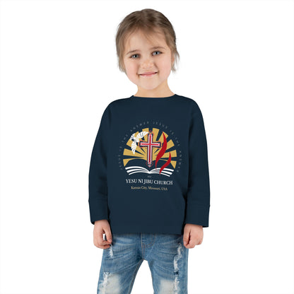 Yesu ni Jibu Toddler Long Sleeve Tee