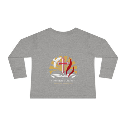 Yesu ni Jibu Toddler Long Sleeve Tee