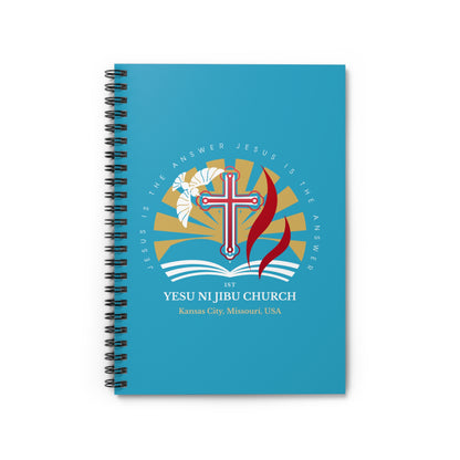 Yesu ni Jibu Spiral Notebook - Ruled Line