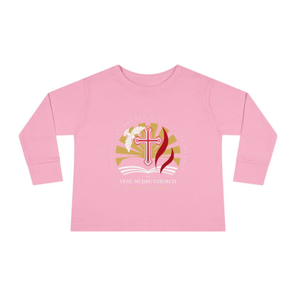 Yesu ni Jibu Toddler Long Sleeve Tee