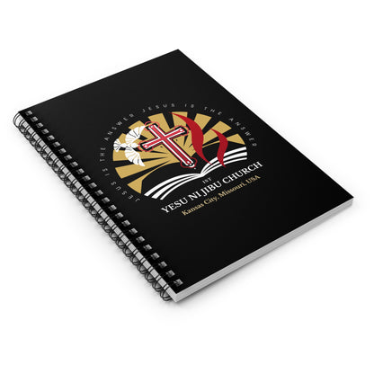 Yesu ni Jibu Spiral Notebook - Ruled Line