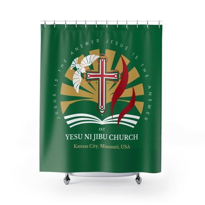 Yesu ni Jibu Shower Curtains