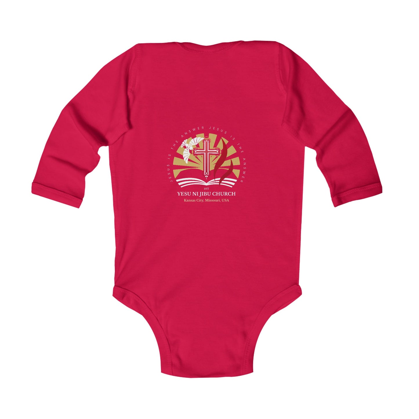 Yesu ni Jibu Infant Long Sleeve Bodysuit