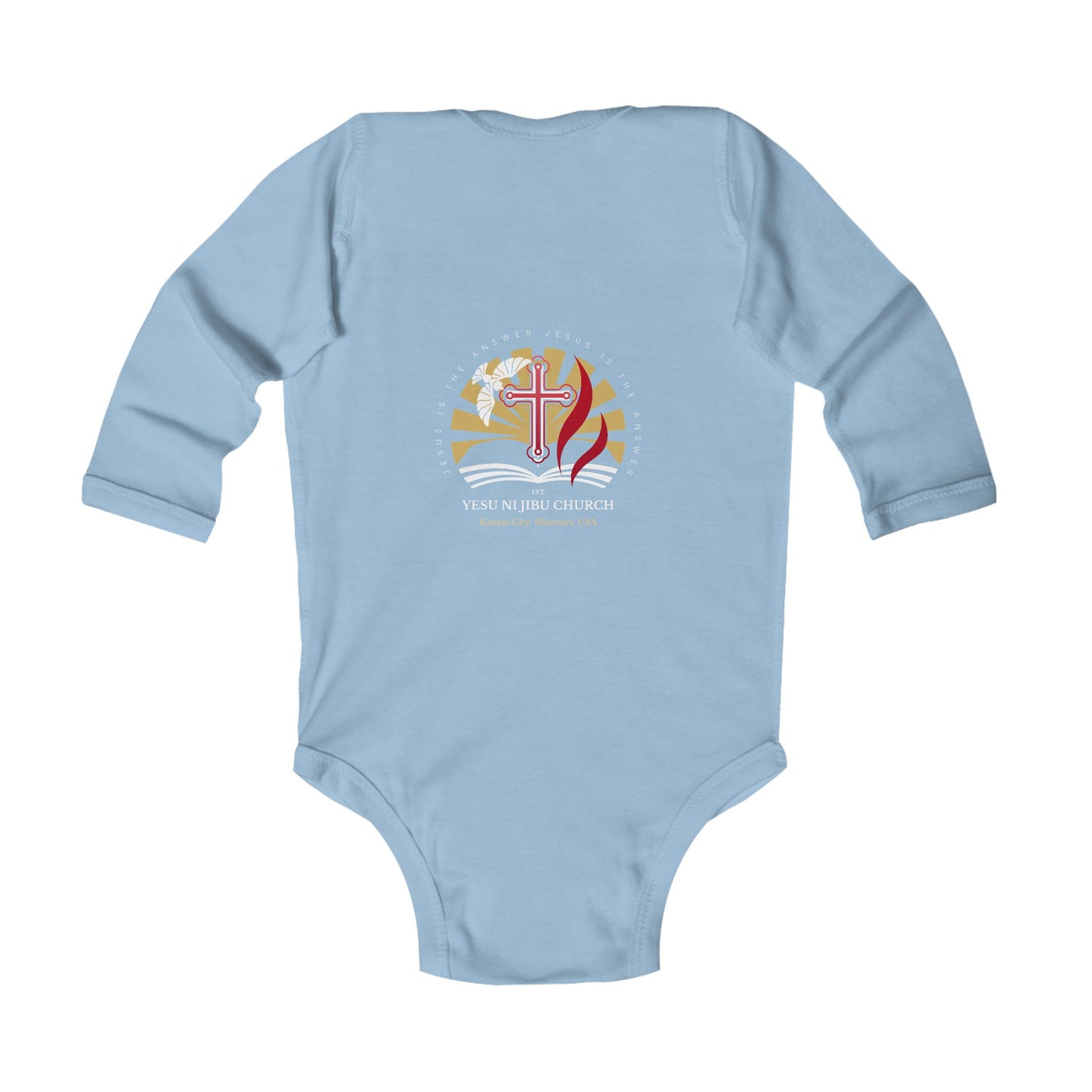 Yesu ni Jibu Infant Long Sleeve Bodysuit