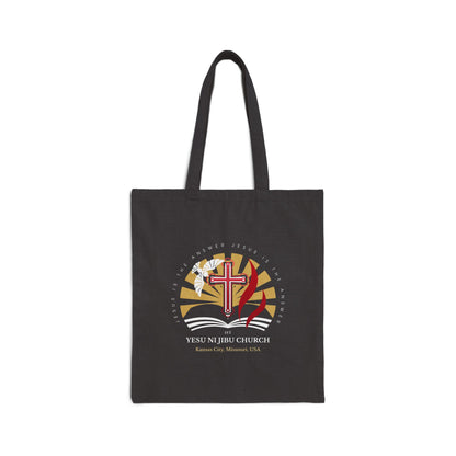 Yesu ni Jibu Cotton Canvas Tote Bag