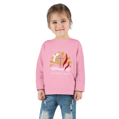 Yesu ni Jibu Toddler Long Sleeve Tee