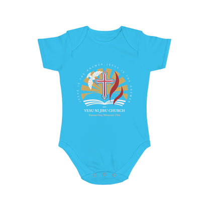 Yesu ni Jibu Short Sleeve Baby Bodysuit