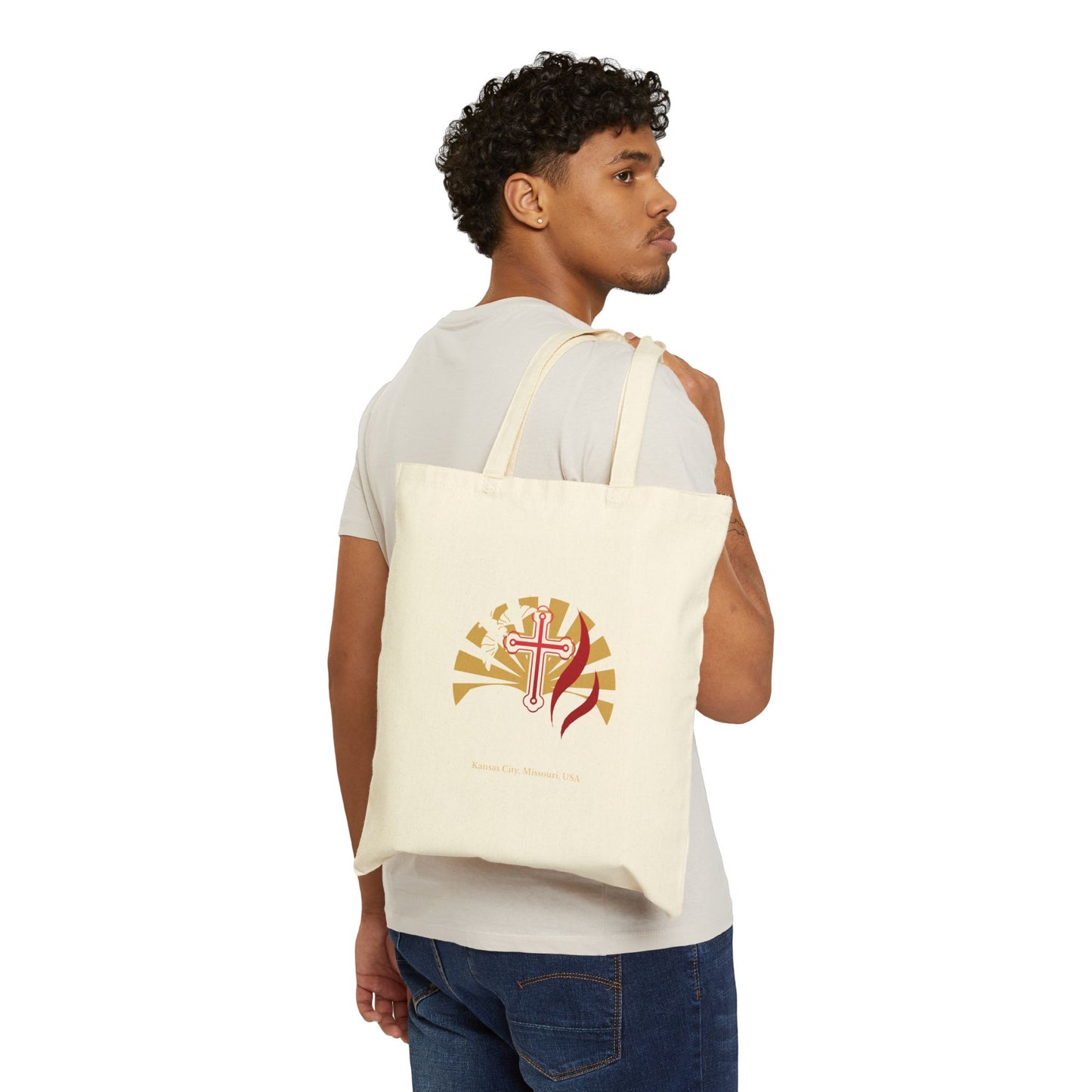 Yesu ni Jibu Cotton Canvas Tote Bag