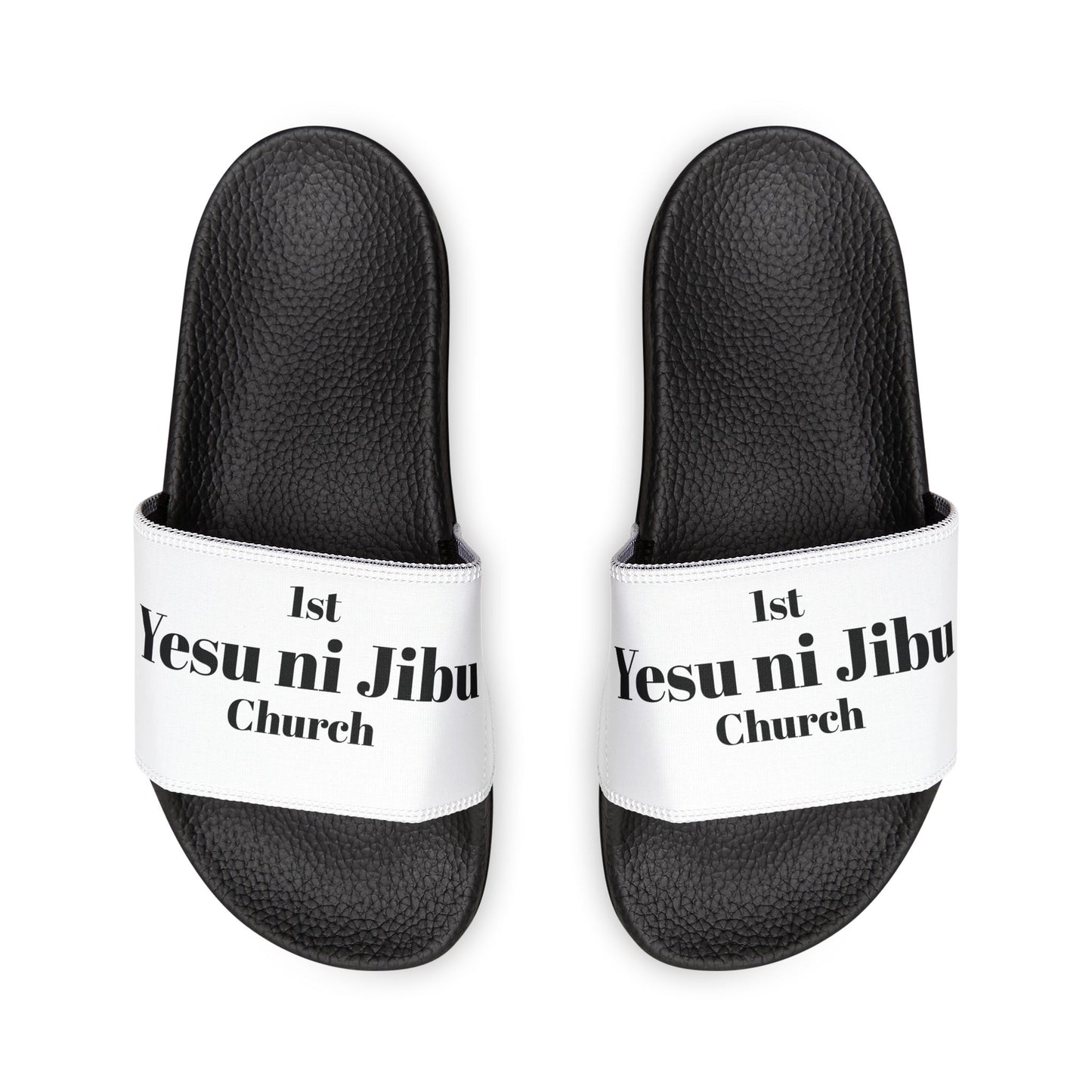 Yesu ni Jibu Removable-Strap Sandals (white)